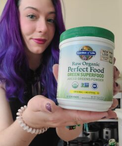 Garden of Life Raw Organic Perfect Food Green Superfood Juiced Greens Powder - Original Stevia-Free, 30 Servings, Non-GMO, Gluten Free Whole Food Dietary Supplement, Alkalize, Detoxify, Energize 30 Servings (Pack of 1) 36 A17WeHPjOwL