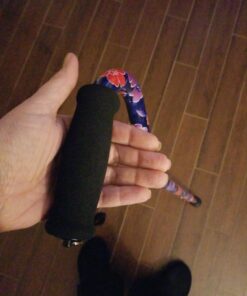 NOVA Designer Walking Cane with Offset Handle, Lightweight Adjustable Walking Stick with Carrying Strap Maui Flowers 23 A17ZpHeQduL