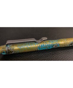 ILEAF Ballpoint Pen Solid Brass EDC Pen, Portable Delicate Signature Pen with Pencil Case and 2 Extra Black Ink Refills 25 A17x2um7s6L