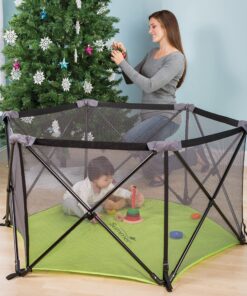 Summer Infant Pop ‘n Play Portable Playard, Green - Lightweight Play Pen for Indoor and Outdoor Use - Portable Playard with Fast, Easy and Compact Fold 33 A17xUcdlfeL