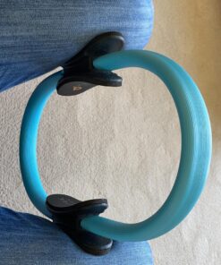 Pilates Ring Circle, Fitness Ring Magic Circle Pilates Ring 13 Inch, Inner Thigh Exercise Equipment for Women, Thigh Master Pilates Equipment for Home Workout, Pelvic Floor Muscle Trainer Power Kit Turquoise (For Heights 5'0" - 5'9") 24 A18ZF5rWZsL