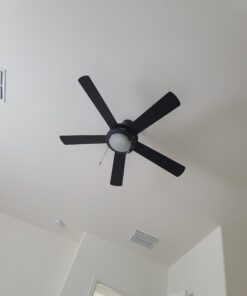 Westinghouse Lighting 7224200 Comet Indoor Ceiling Fan with Light, Matte Black Indoor Only LED 47 A18bXYYV jL