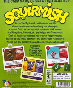 Gamewright Squirmish - The Card Game of Brawling Beasties Multi-colored, 5" 7 A18lDbhnw0L