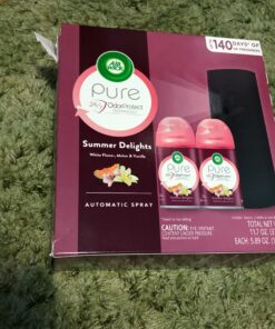 Air Wick Pure Freshmatic Automatic Spray Starter Kit, (Gadget + 2 Refills), Summer Delights, Air Freshener, Essential Oil, Odor Neutralization, Packaging May Vary 28 A18t2vMVEmL