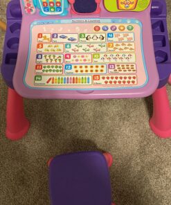 VTech Touch and Learn Activity Desk Deluxe, Pink Standard Packaging 27 A195zQODCyL