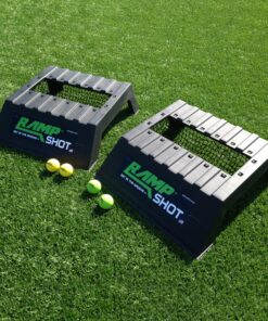 RampShot Standard Set - Game for The Backyard, Beach, Park, Indoors - Portable and Easy to Carry Includes 4 Balls, Stickers and Rule Book 16 A19iiBK5uwL
