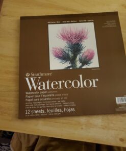 Strathmore Watercolor Paper Pad 12"X12"-12 Sheets -298112 12x12 Tape Binding 23 A19iyHSP2 L