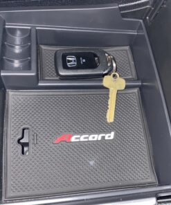 Vesul Center Console Armrest Storage Box Compatible with Honda Accord Sedan 2013 2014 2015 2016 2017 ABS Tray Insert Organizer Glove Pallet Black 2013-2017 Accord 55 A1A301gUY6L