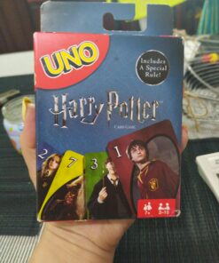 Mattel Games UNO Harry Potter Card Game Movie-Themed Collectors Deck of 112 Cards with Hogwarts Character Images, Gift for Fans Ages 7 Years Old & Up First Edition 48 A1AFGIQ7XPL