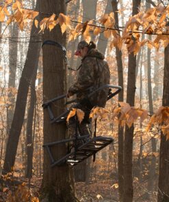 OL'MAN TREESTANDS Multi-Vision Climbing Stand, Steel Construction with 21" Wide Net Seat, Gray, One Size (COM-04) 11 A1AGoMf nrL