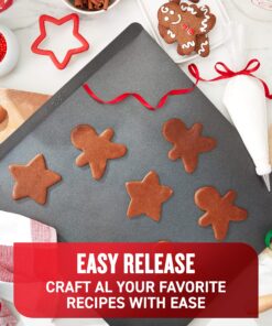 T-fal airbake Cookie Sheet, 16 x 14, Dark Non-stick 13 A1B5iu8uazL