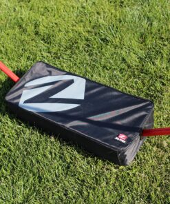 Zume Games Portable Badminton Set with Freestanding Base - Sets Up on Any Surface in Seconds - No Tools or Stakes Required Red/Black/Green 27 A1BRRSbVZS