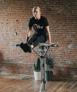 Vdip Power Station | Patented V-Shaped Equipment for All-Powerful Dips & Resistance Training | Lightweight & Effortless Assembly | Doubles as a Workout Bench|Total Body Workout at Home, Work, Gym 20 A1BTLaHlwnL