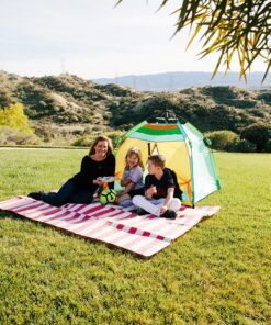 Pacific Play Tents One Touch Tent 48" X 38.5" High, Green/Orange/Blue 30 A1BiwGm6 OL