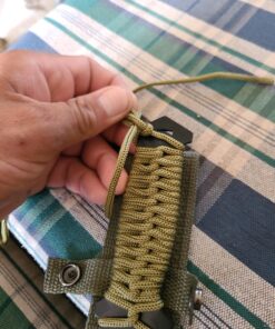 MTech USA – Fixed Blade Knife –Black Stainless Steel Blade, Green Cord Wrapped Handle, Full Tang, Includes Nylon Sheath - Hunting, Camping, Survival, Tactical, EDC – MT-528C, Small 38 A1CGFlGMJ9L