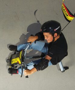 Razor PowerRider 360 – Electric Tricycle, Up to 9 mph, Welded Steel Fork, 12V Powered Ride-On for Ages 8 and Up, Black, Yellow 28 A1CJbaSFxL