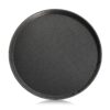 New Star Foodservice 25217 Restaurant Grade Non-Slip Tray, Plastic, Rubber Lined, Round (16-Inch, Black) Classic 16-Inch 12 A1CQJLo5vfL