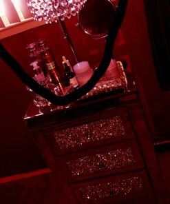 SH Lighting Crystal Inspired Table Desk Lamp - Features Convenient Pull Chain - 19" Tall Great for Bedrooms, Living Rooms, or Offieces - Chrome Silver 34 A1CV3NIuuAL