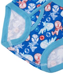 Marvel Boys' Toddler Spiderman and Superhero Friends 100% Combed Cotton Underwear Multipacks with Iron Man, Hulk & More 4T 10-pack Spidey Multi-hero Briefs 8 A1CW7aDSa3L 1