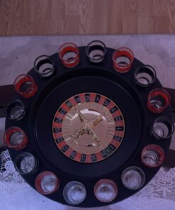 New Maxam 16 Shot Roulette Drinking Game Set 16 Numbered Shot Glasses 2 Metal Roulette Balls 16PCS Set 23 A1CvPk7XboL