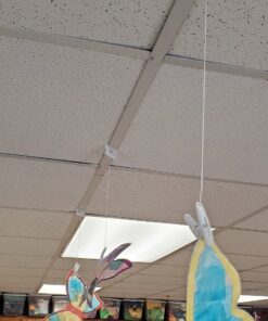 Schoolsource - 33032 Ceiling Hanger Grip Clips, Pack of 10 - 069360,White 9 A1DCIcWq21L