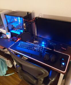 Razer BlackWidow Elite Mechanical Gaming Keyboard: Orange Mechanical Switches - Tactile & Silent - Chroma RGB Lighting - Magnetic Wrist Rest - Dedicated Media Keys & Dial - USB Passthrough 36 A1EaX5sSEL