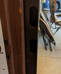 Prime-Line 3809BZ3068-I-WF Woodguard Steel Security Door – Traditional Screen Door Style with the Strength of a Steel Security Door – Steel and Wood Construction, Non-Handed, Bronze (Single Pack) 34 A1F3FaxXc4L