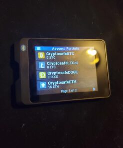 SecuX W20 Crypto Wallet with Intuitive Touchscreen, Hardware Wallet with Bluetooth, Easy to Manage Bitcoin, Ethereum, NFTs, Tokens, and Cryptocurrency with Military-Grade Security Features Black 33 A1F7OKlg6QL