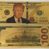 Authentic $100 President Donald Trump Authentic 24kt Gold Plated Commemorative Bank Note Collectors Item by Aizics Mint 16 A1FlegP7oxL