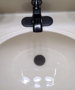 KES Bathroom Faucet Vessel Vanity Sink Pop Up Drain Stopper with Overflow Oil Rubbed Bronze, All Metal Rustproof Brass and 304 Stainless Steel, S2008A-ORB With Overflow, 1 Pack 55 A1FtSKGUwlL