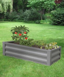 Greenes Fence Antique Iron Powder-Coated Metal Raised Garden Bed Planter 24" W x 48" L 10" High 17 A1GJrHNB8DL