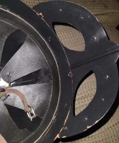 SA International Black Antique Plated Medieval Viking Mask Helmet with Liner & Strap 30 A1GOUSs5CFL 3