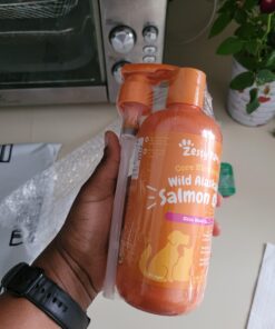 Wild Alaskan Salmon Oil for Dogs & Cats - Omega 3 Skin & Coat Support - Liquid Food Supplement for Pets - Natural EPA + DHA Fatty Acids for Joint Function, Immune & Heart Health 16 Fl Oz 16 Fl Oz (Pack of 1) 47 A1GTvUQCoOL