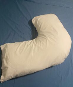 DMI Body Pillow, Side Sleeper Pillow and Pregnancy Pillow with Contoured Support to Eliminate Neck, Back, Hip, Joint Pain and Sciatica Relief with Removable Washable Cover, Firm, U Shape Neck Pillow Half Body Pillow 40 A1Ghq6oQM1L