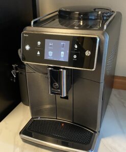 PHILIPS Saeco Xelsis Super Automatic Espresso Machine - LatteDuo Milk System, 15 Coffee Varieties, 6 User Profiles, Touchscreen, Black & Titanium, (SM7684/04) 32 A1H5QxxL5TL