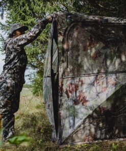 Barronett Blinds BE650BW Beast Pop Up Portable 6 Person Hunting Blind, Bloodtrail Backwoods Camo 15 A1H5b6CWrOL