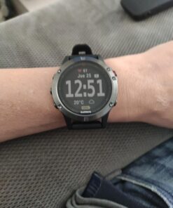 Garmin fēnix 5, Premium and Rugged Multisport GPS Smartwatch, Slate Gray/Black Band, 47 MM Watch Only Slate Gray with Black Band 47mm 51 A1HFE1AcMnL