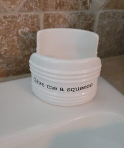 Mud Pie Give Me A Squeeze Sponge Caddy, 3" x 3", White 21 A1HVKiwfr5L