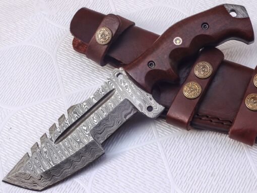 Poshland TR-301, Custom Handmade Damascus Steel Tracker Knife - Stunning Handle … (TR-301)