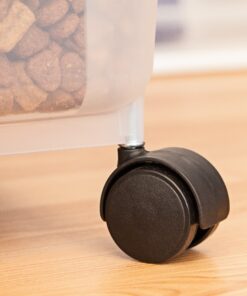 IRIS USA 67 Quart Airtight Pet Food Storage Container Clear/White 55 lbs 32 A1HtDSM8eWL