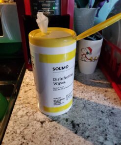 Amazon Basics Disinfecting Wipes, Lemon Scent, for Sanitizing, Cleaning & Deodorizing, 255 Count (3 Packs of 85) (Previously Solimo) 85 Count (Pack of 3) 3 Pack Lemon 33 A1ITX31DuuL 1