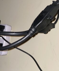 Cablelera Power Cord Extension and Splitter, NEMA 5-15P to NEMA 5-15R x 2, 16 AWG, 13A, 125V (ZWACPQAG-14) Black 14 inch 30 A1IzifISkvL