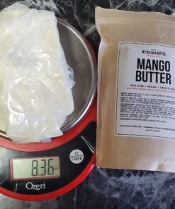 Better Shea Butter Raw Mango Butter - 100% Natural Mango Seed Butter - Skin and Hair Moisturizer - Use with Shea in DIY Whipped Body Butter, Mango Body Lotion, Lip Gloss and Soap Making, 8 oz Block Bar 8 Ounce (Pack of 1) 30 A1JKm09GKL