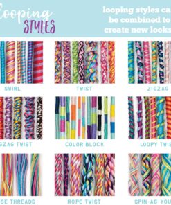 Loopdedoo DIY Kids Bracelet Maker Kit - Make Bracelets in Minutes for Birthdays, Friendship Day, Christmas Gifts - Award Winning Craft Kit for Ages 8 & Up New Loopdedoo + 18 Skeins of Thread 19 A1JS0FMe3LL 2