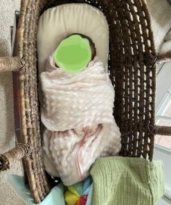 HALO Sleepsack Plush Dot Velboa Swaddle, 3-Way Adjustable Wearable Blanket, TOG 3.0, Pink, Newborn, 0-3 Months Newborn (Pack of 1) Pink Plushy Dot 17 A1JvE1sbGWL