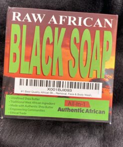 Premium African Black Soap - Pure 1 pound Bulk. Raw Organic Soap for Acne, Dry Skin, Rashes, Burns, Scar Removal, Face & Body Wash, From Ghana West Africa - Authentic African Moisturizer 42 A1Jy4TcxzIL 1
