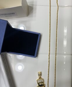 putouzip Bart Chain Necklace 18K Gold Plated Fully Iced Out Stainless Steel Pendant For Men Boys Gift 27 A1KKEBFJoIL