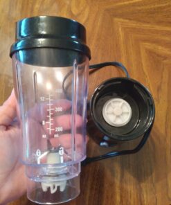 Hamilton Beach Portable Blender for Shakes and Smoothies with 14 Oz BPA Free Travel Cup and Lid, Durable Stainless Steel Blades for Powerful Blending Performance, Black (51101AV) 14 oz. 1 Jar 53 A1KRhuh56vL