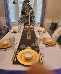 Gee Di Moda Rectangle Tablecloth - 60 x 102 Inch White Table Cloth for 6 Foot Rectangle Table - Heavy Duty Washable Fabric - for 6 Ft Buffet Table, Holiday Party, Dinner, Wedding & Baby Shower 60 x 102 inch Rectangle 30 A1KWpOTQgFL 3