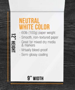 U.S. Art Supply 9" x 12" Premium Manga-Marker Paper Pad, 60 Pound (100gsm), Pad of 24-Sheets (Pack of 2 Pads) 9" x 12" 31 A1KswNZ03KL